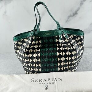 Serapian Mini Secret Bag in Mosaico Elaphe